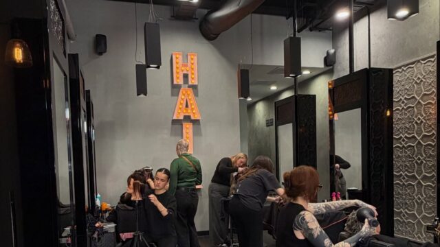 The True Grit salon floor