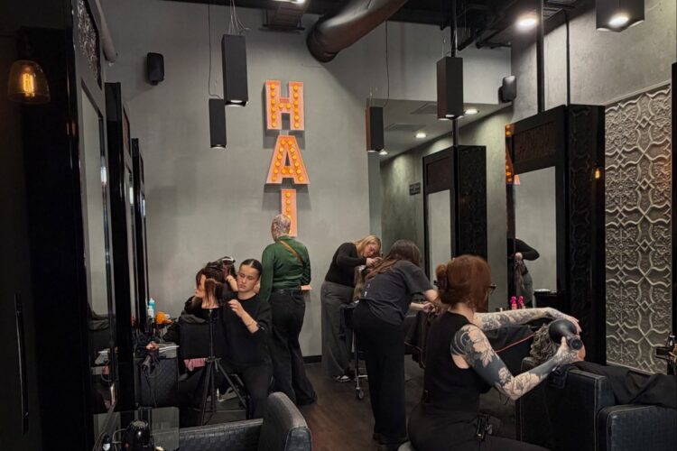 The True Grit salon floor